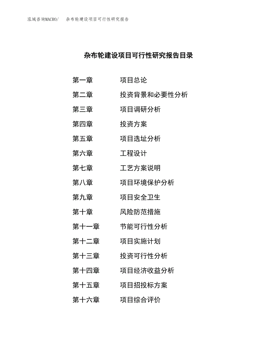 杂布轮建设项目可行性研究报告（word下载可编辑）_第3页