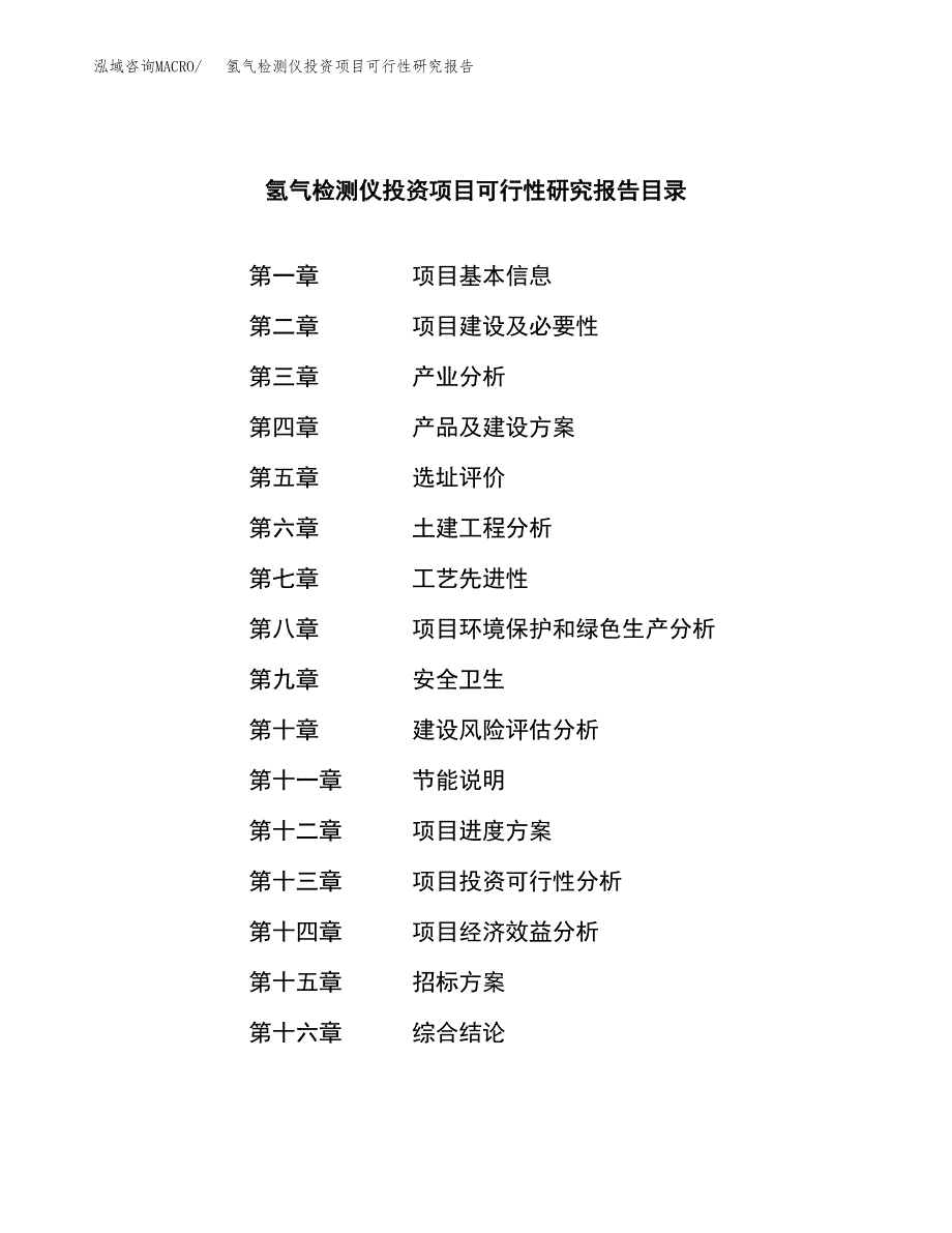 氢气检测仪投资项目可行性研究报告(word可编辑).docx_第2页