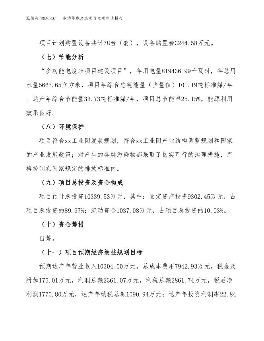 多功能电度表项目立项申请报告(word可编辑).docx_第5页