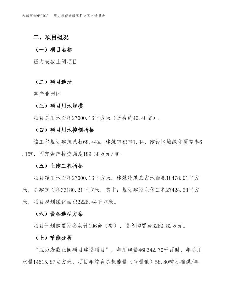 压力表截止阀项目立项申请报告(word可编辑).docx_第5页