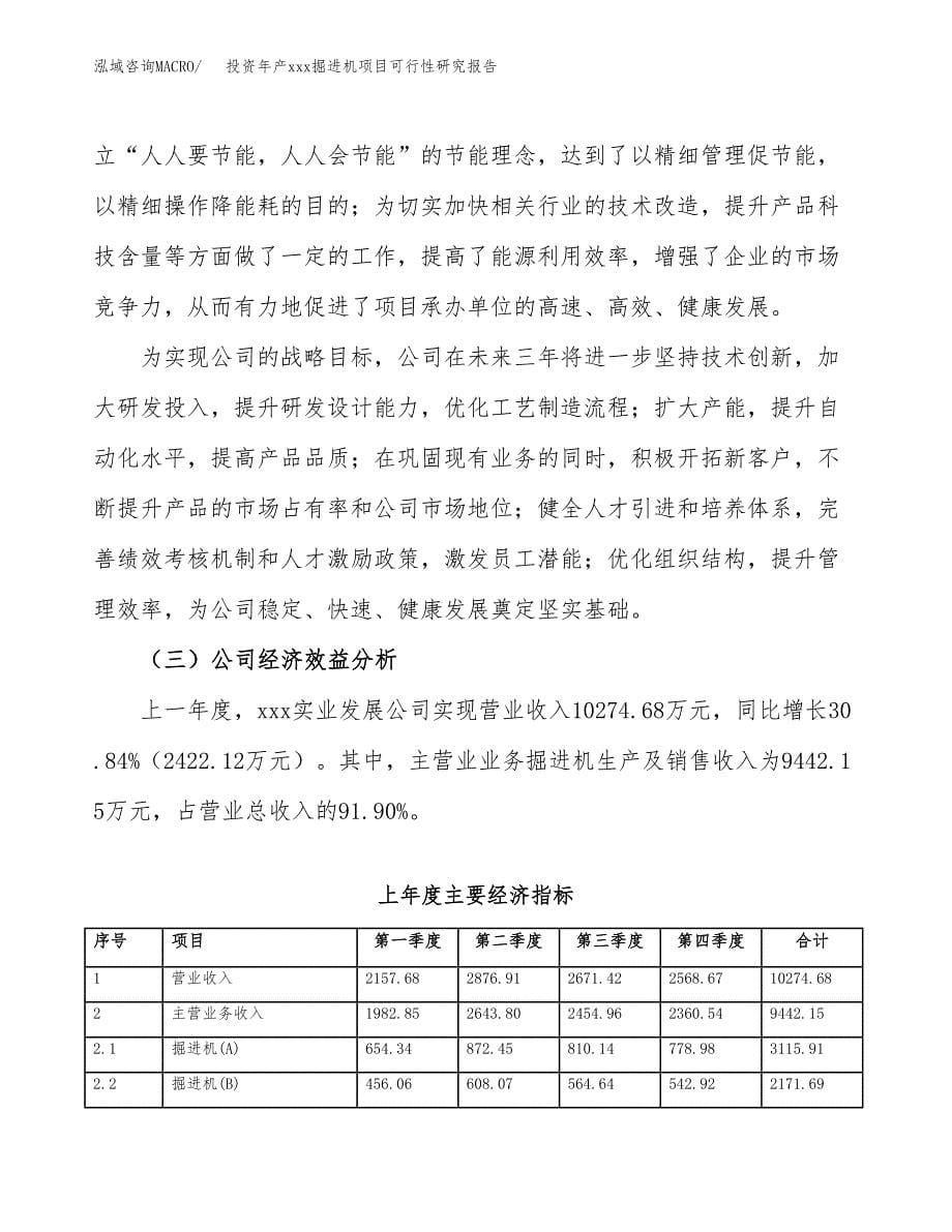 投资年产xxx掘进机项目可行性研究报告_第5页