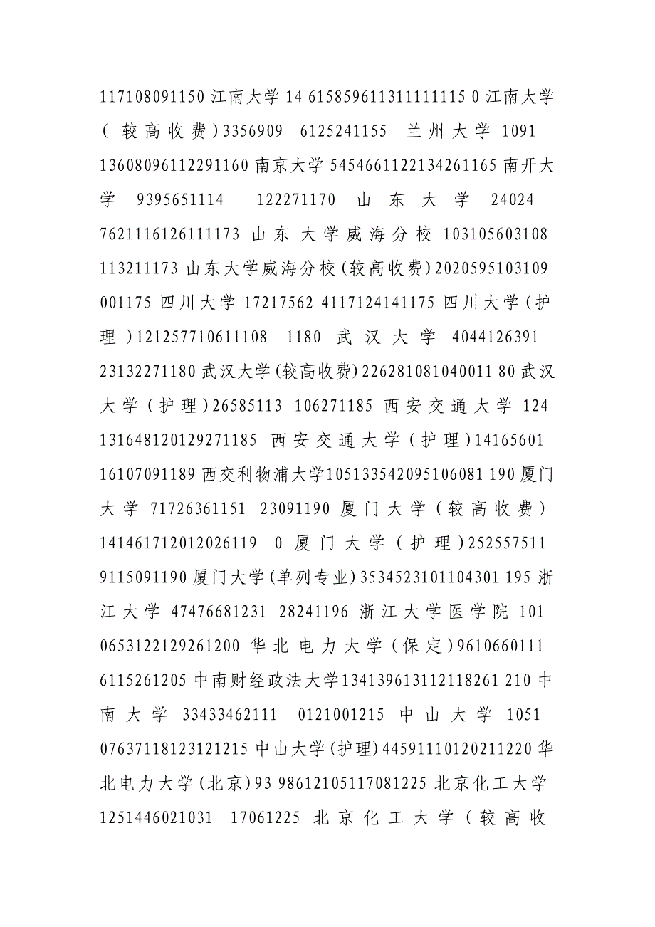 河南高考本科一批院校平行投档分数线_第2页