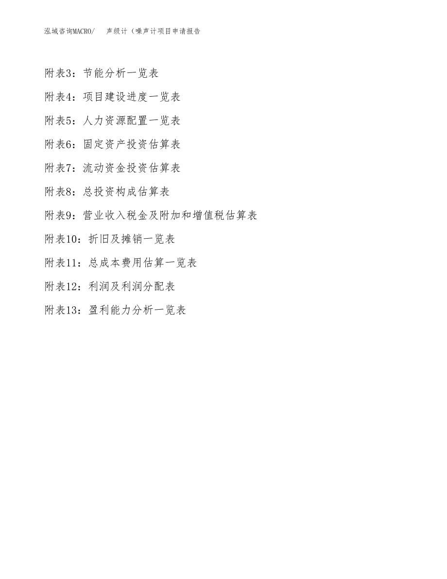 声级计（噪声计项目申请报告(word可编辑).docx_第5页