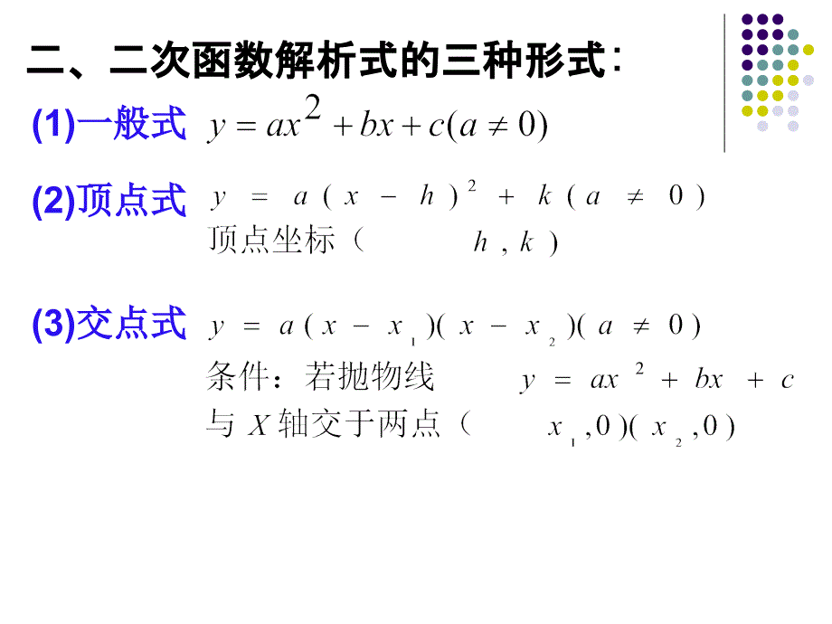 人教2011课标版初中数学九年级上册第二十二章22.1.4用待定系数法求二次函数的解析式课件(共21张)_第4页