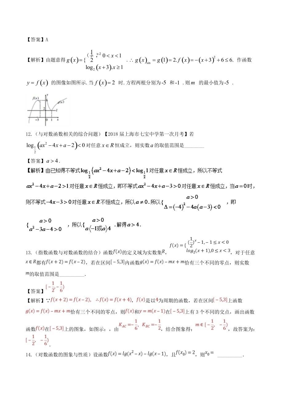 第03练 基本函数性质与图像备战2018年高考数学（文）期末考试回扣突破30练_第5页