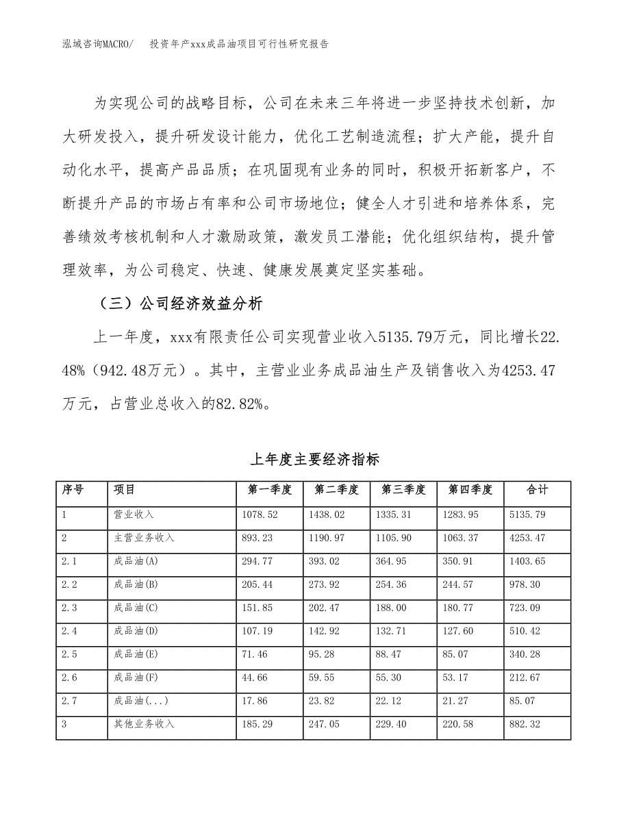 投资年产xxx成品油项目可行性研究报告_第5页