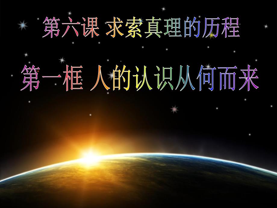 2016-2017学年高中政治 专题6.1 人的认识从何而来课件（提升版）新人教版必修4_第2页