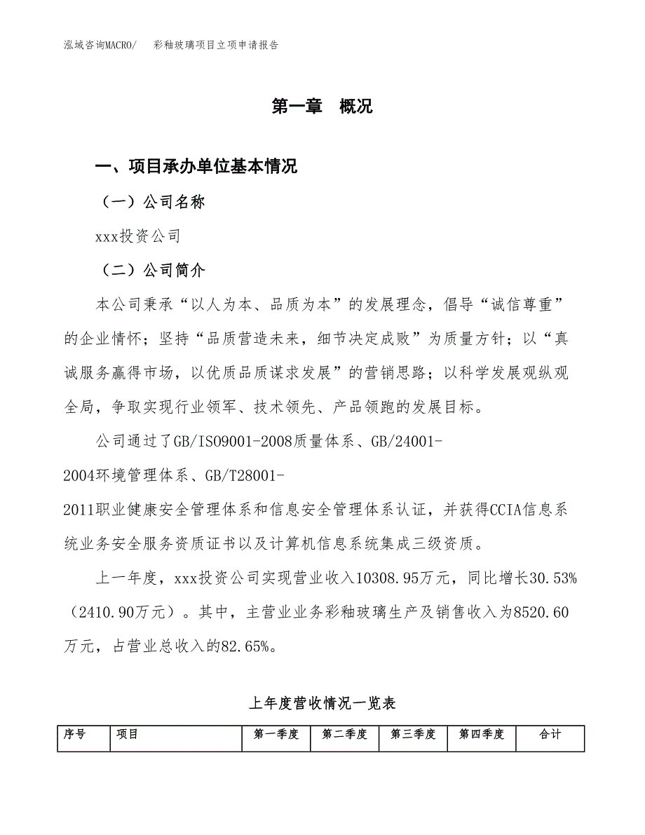 彩釉玻璃项目立项申请报告(word可编辑).docx_第2页