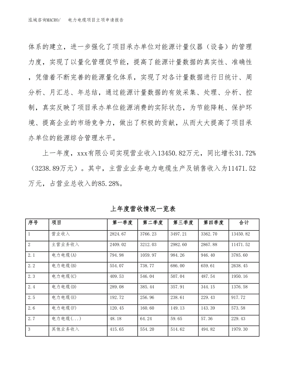 电力电缆项目立项申请报告(word可编辑).docx_第3页