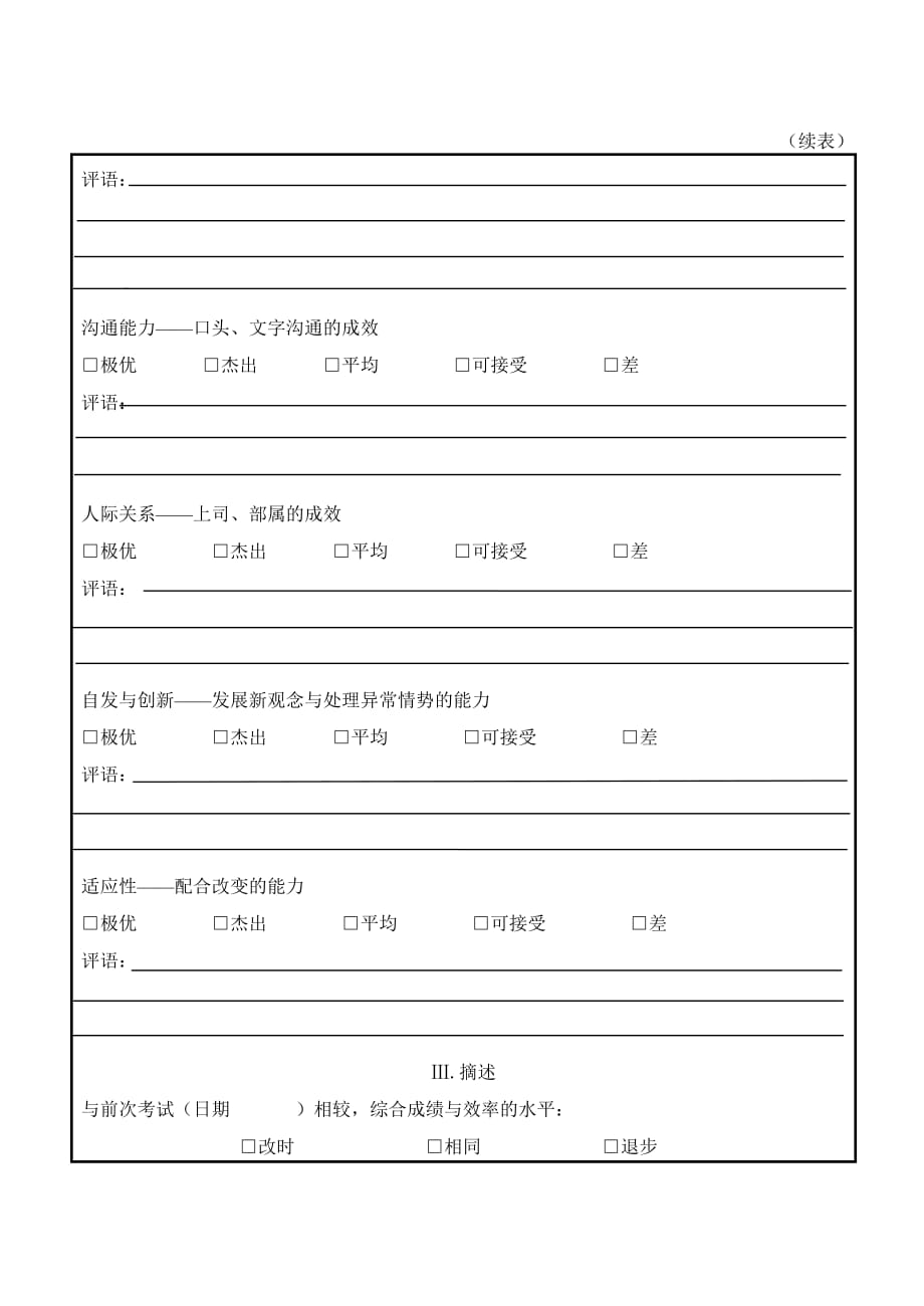 绩效考核表样本.doc_第2页