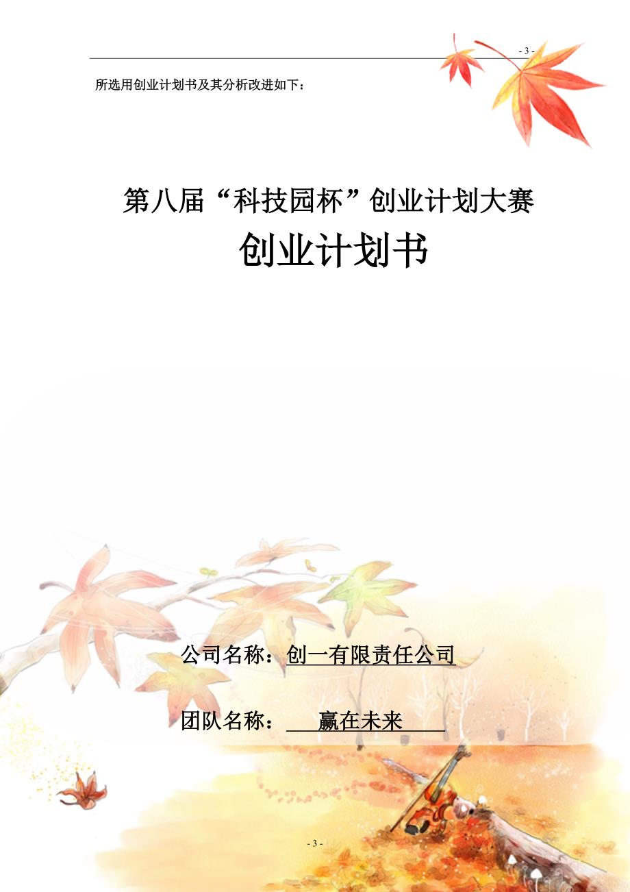 科技园杯创业计划大赛创业计划书.doc_第3页