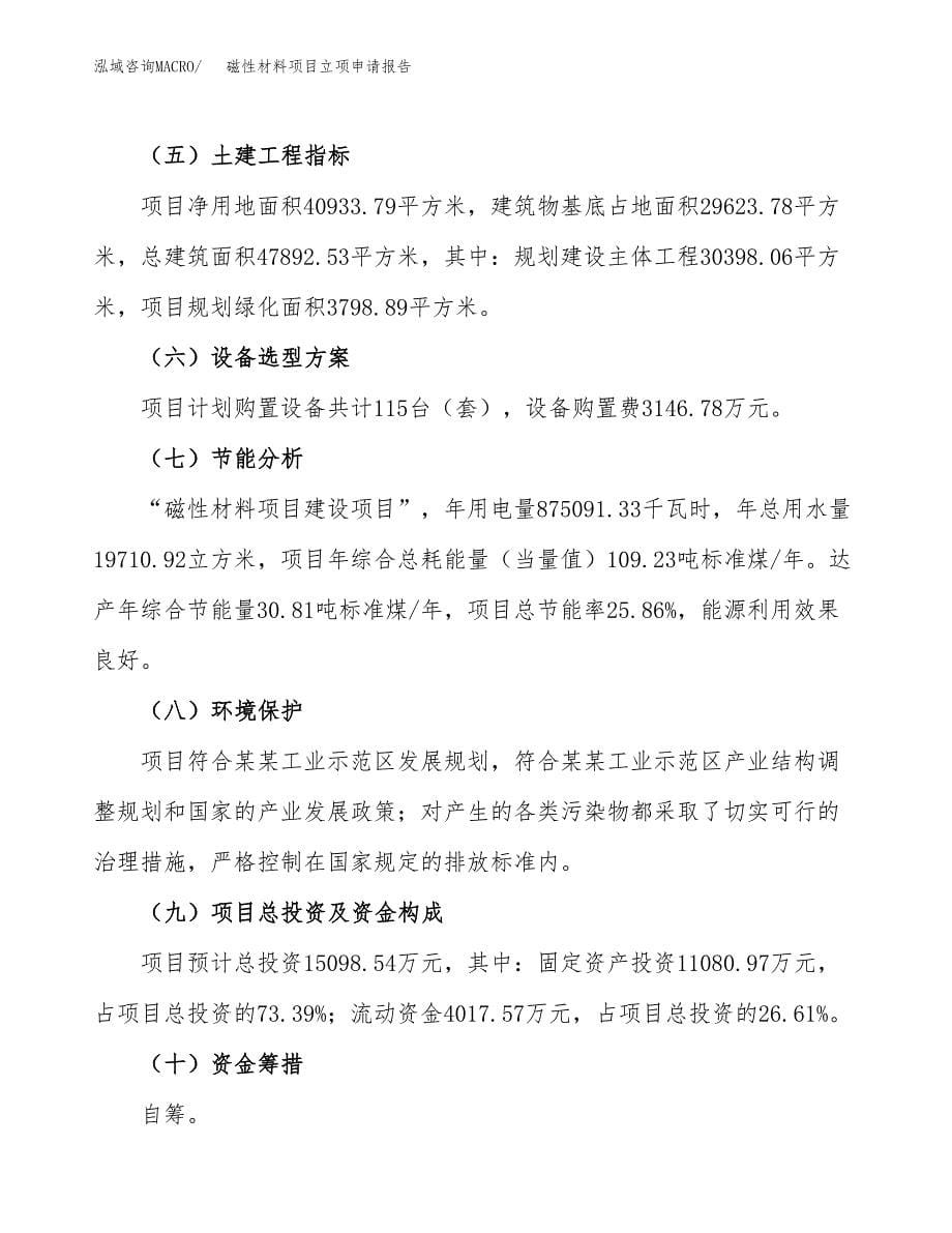 磁性材料项目立项申请报告(word可编辑).docx_第5页