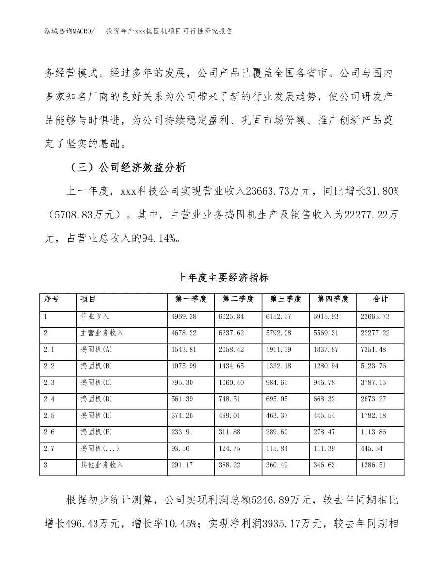 投资年产xxx捣固机项目可行性研究报告_第5页