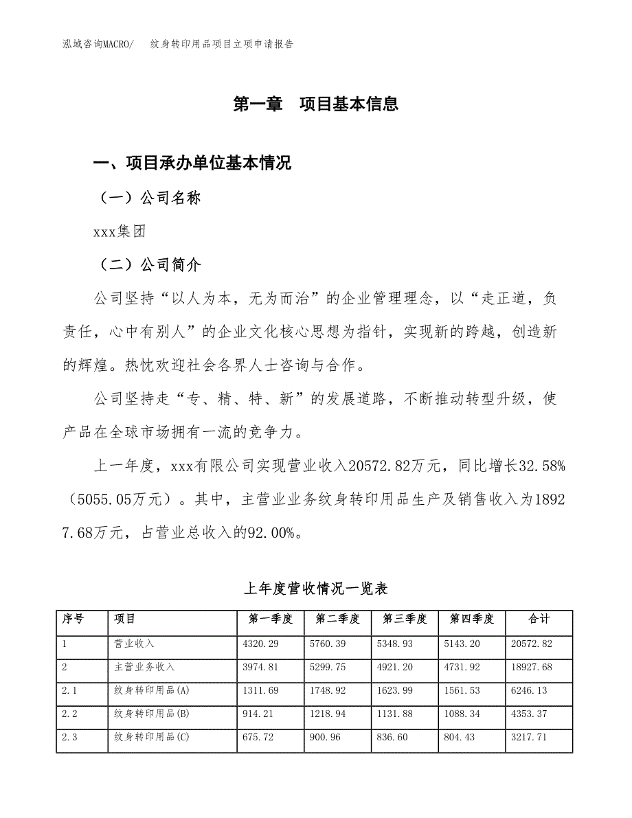 纹身转印用品项目立项申请报告(word可编辑).docx_第2页