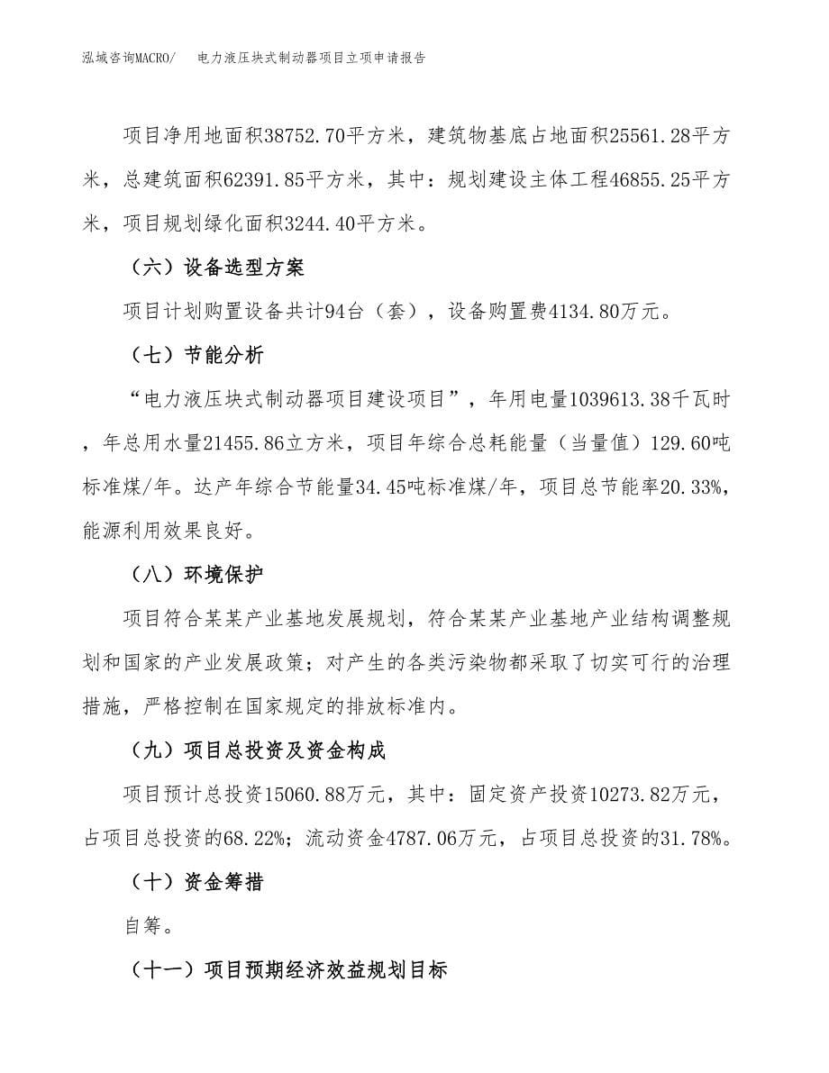 电力液压块式制动器项目立项申请报告(word可编辑).docx_第5页