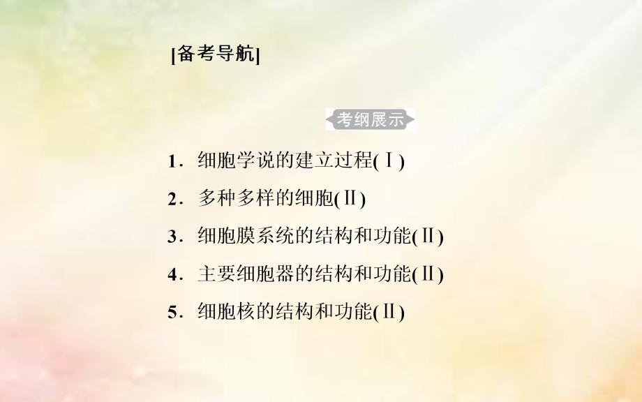 2019高中生物学业水平复习 专题二 细胞的结构 考点1 细胞学说的建立过程课件_第2页