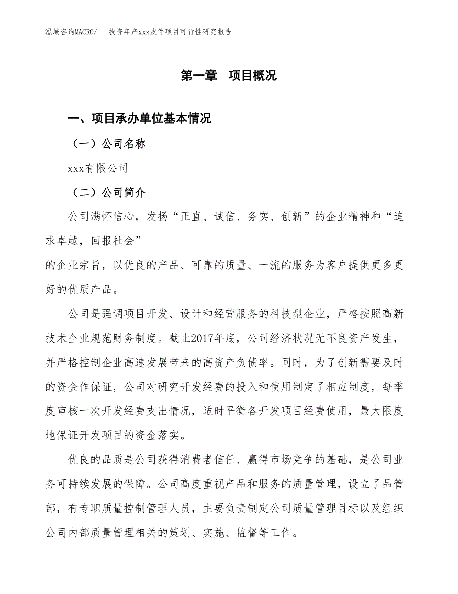 投资年产xxx皮件项目可行性研究报告_第4页