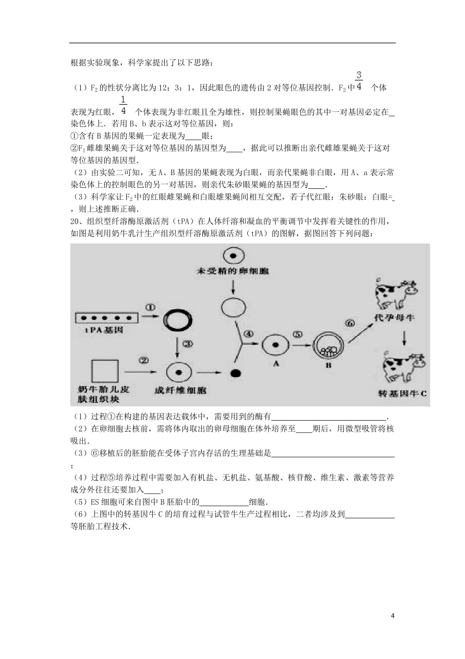 河北省邢台市2017届高三生物二轮复习 限时训练14 生态系统（无答案）（必修1）_第4页