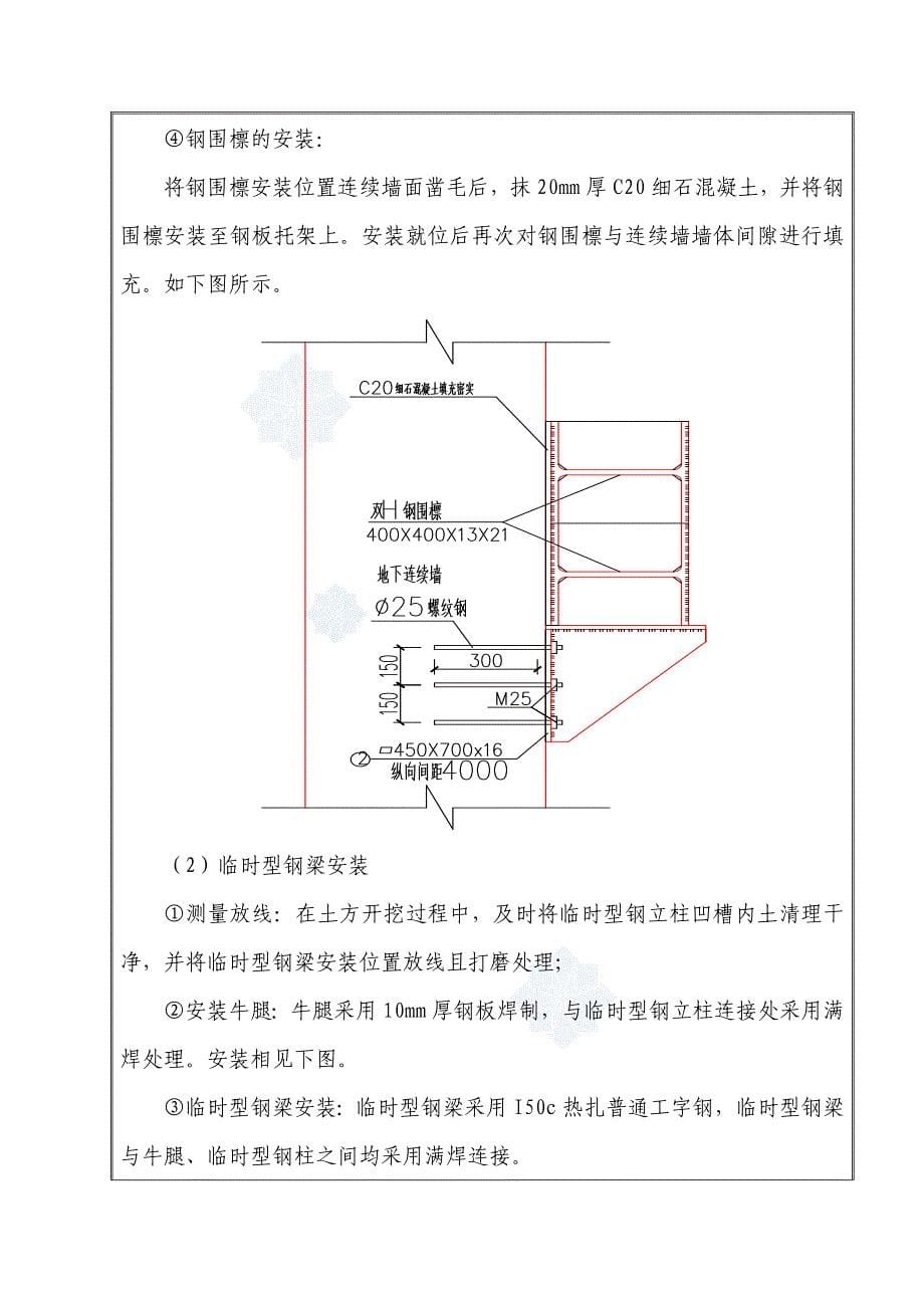 某车站基坑钢围檩及钢支撑施工技术交底(图文并茂)分析解析_第5页