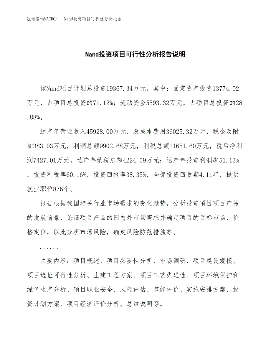 Nand投资项目可行性分析报告word可编辑.docx_第2页