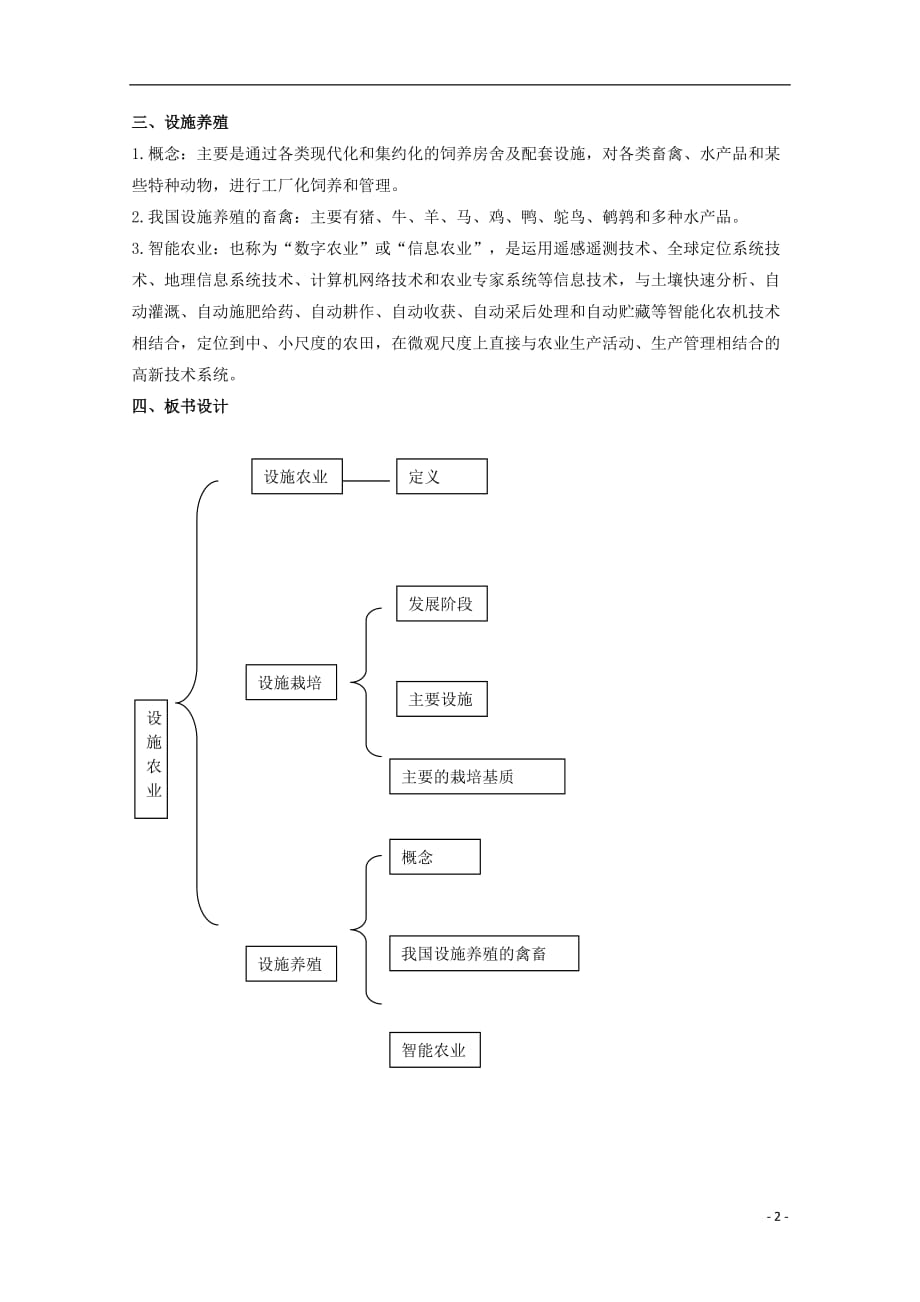 高中生物 第一章 生物科学与农业 1.1 设施农业教案 浙科版选修2_第2页