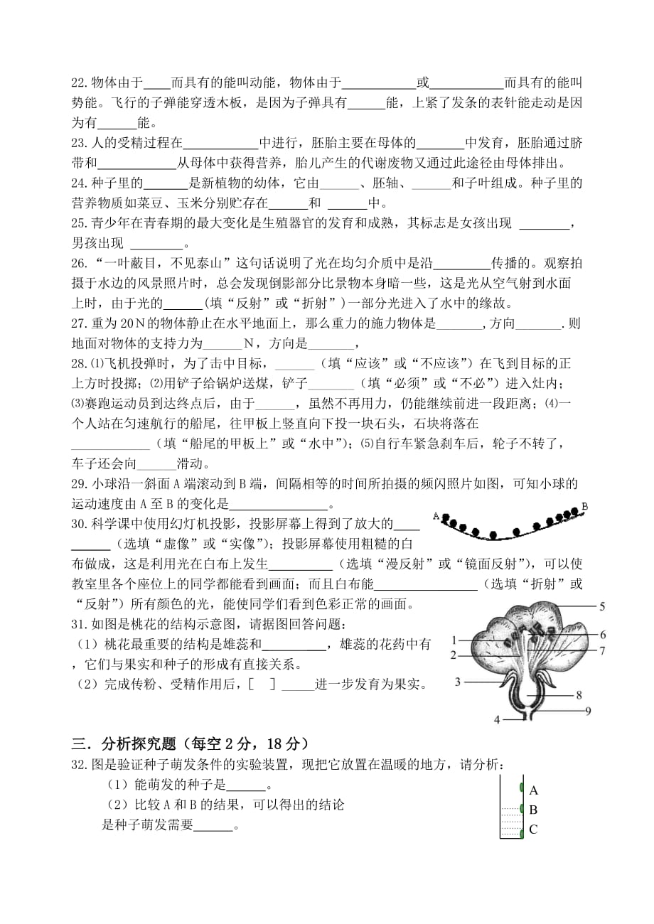 2011学年第二学期第二次阶段性练习_第3页