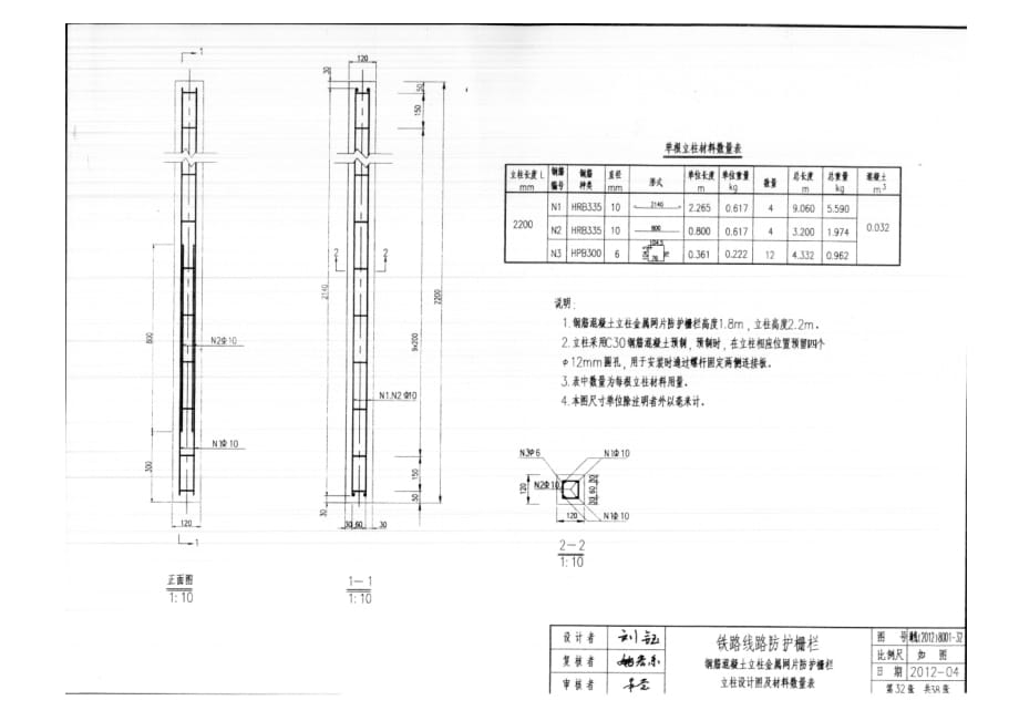 防护栅栏技术要求及施工图_第4页