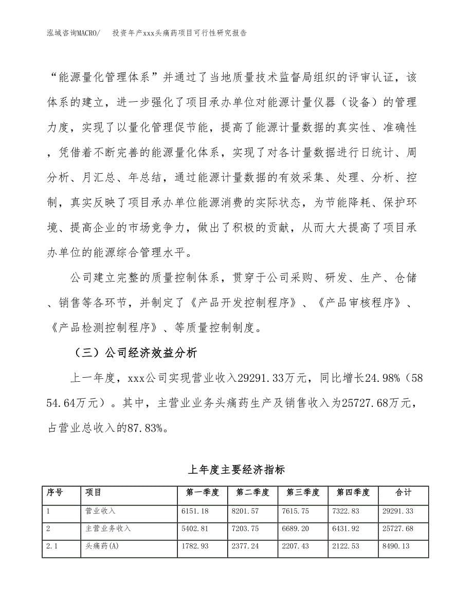 投资年产xxx头痛药项目可行性研究报告_第5页