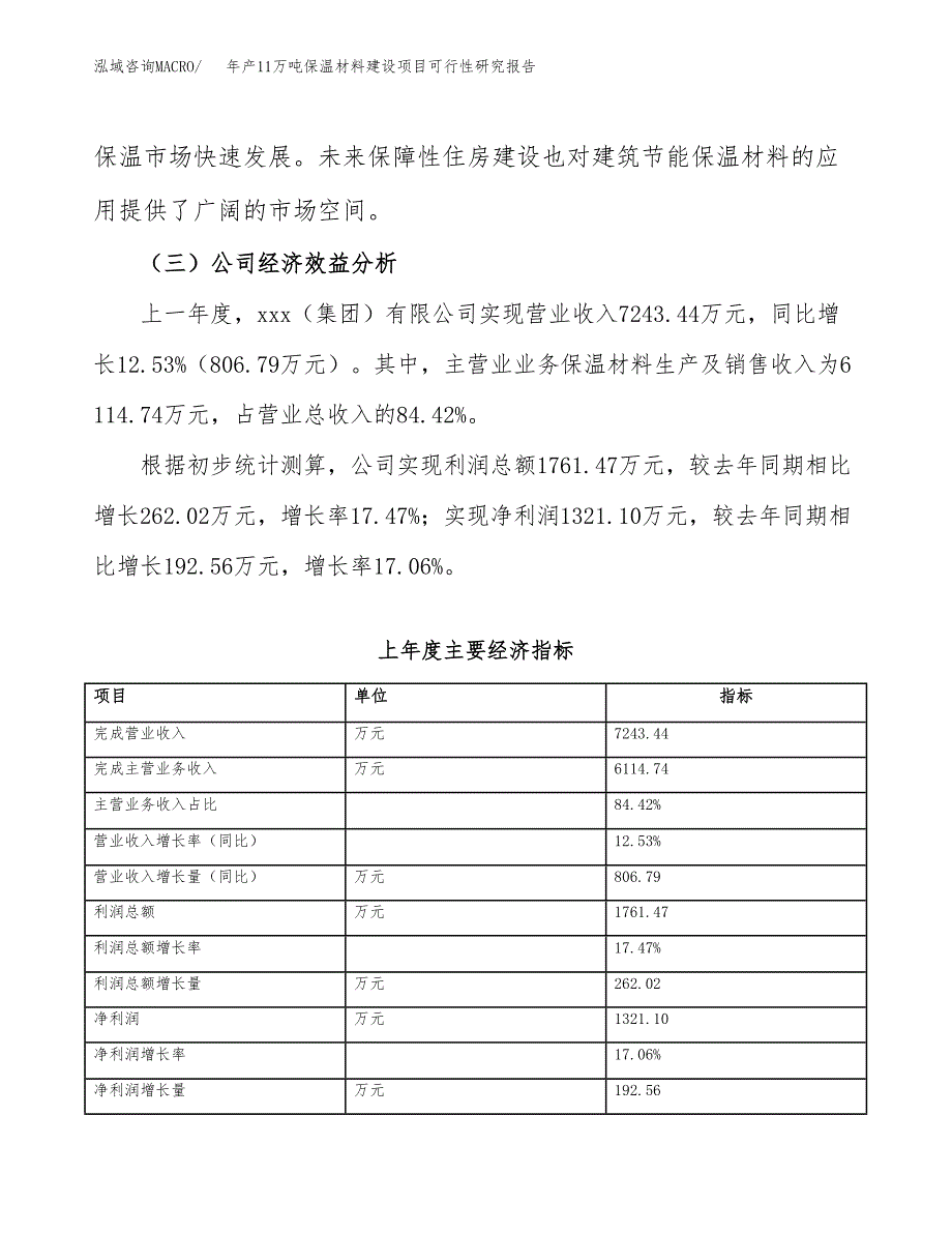 年产11万吨保温材料建设项目可行性研究报告（申报材料）_第4页