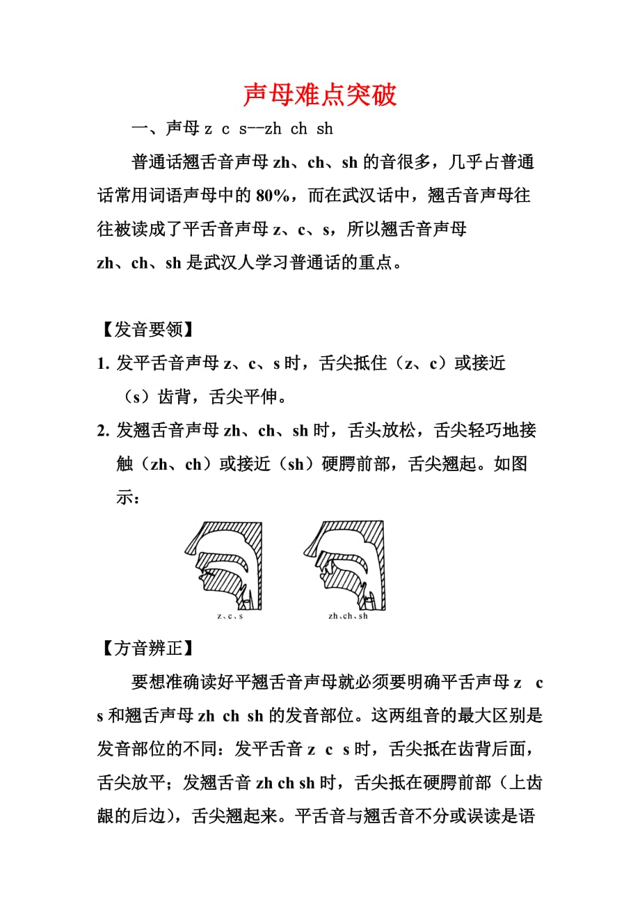 (平翘)声母难点突破.doc_第1页