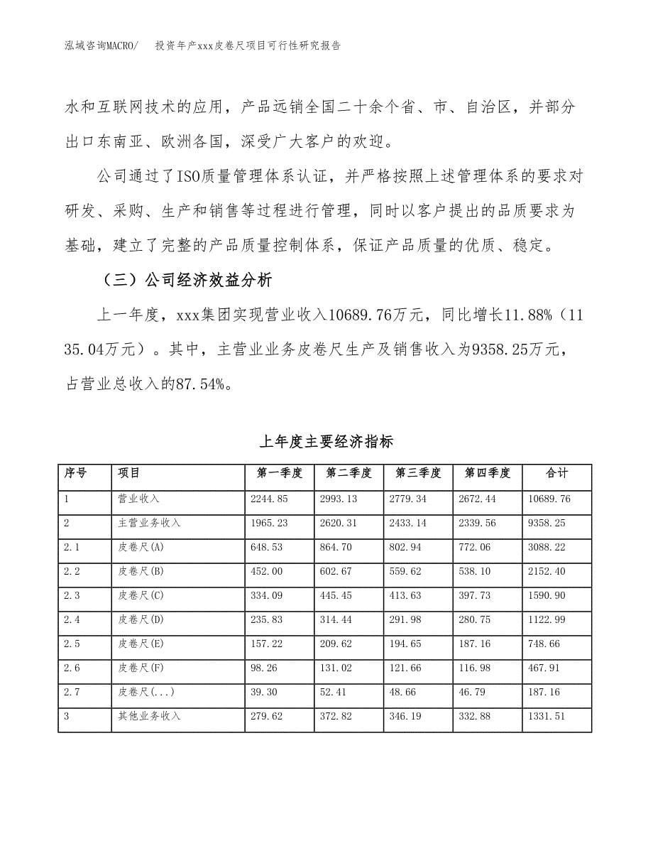 投资年产xxx皮卷尺项目可行性研究报告_第5页