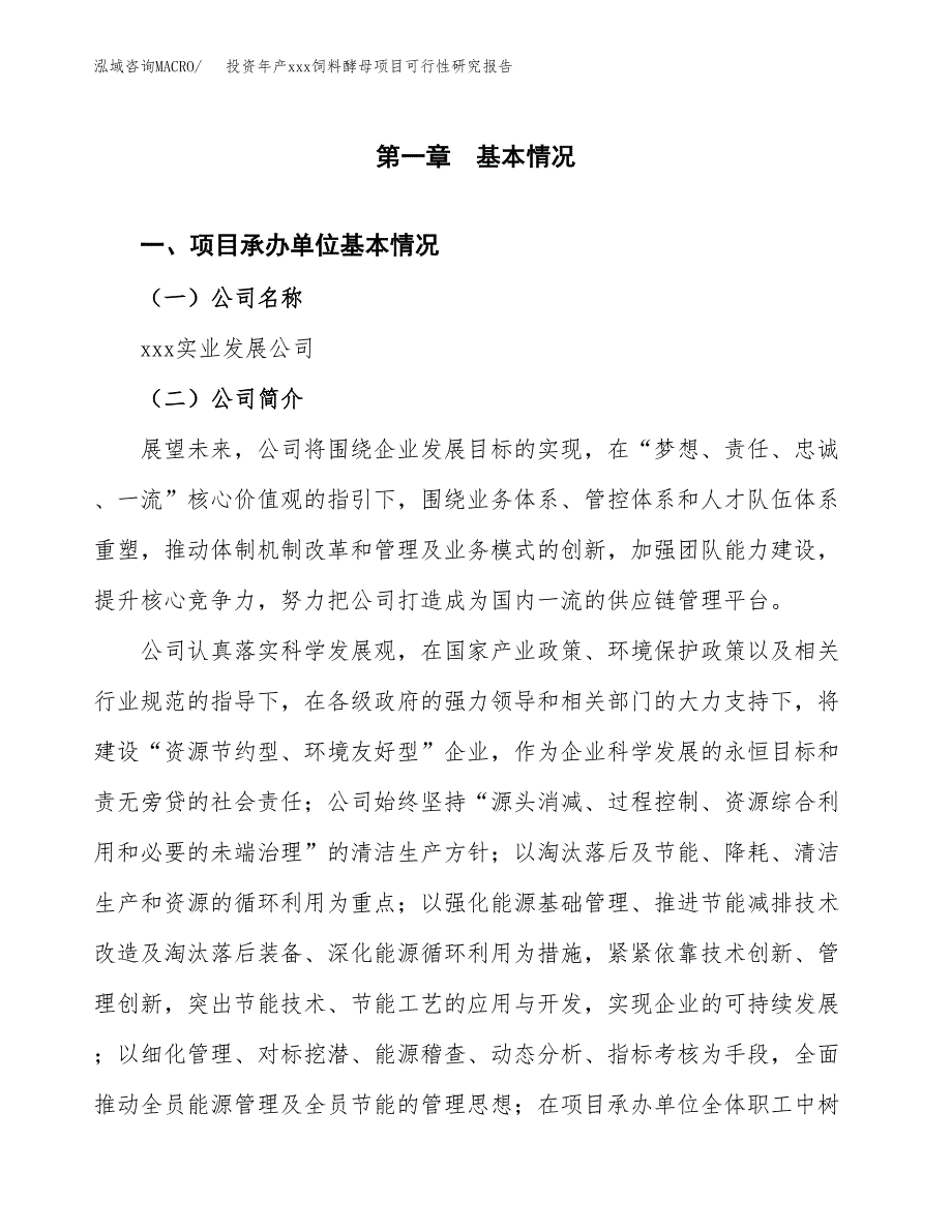 投资年产xxx饲料酵母项目可行性研究报告_第4页