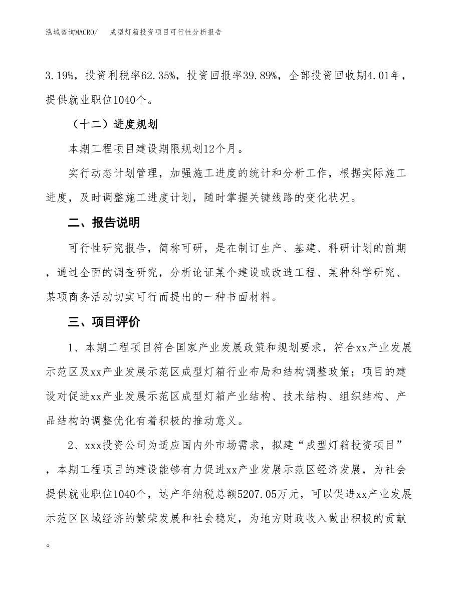 成型灯箱投资项目可行性分析报告word可编辑.docx_第5页