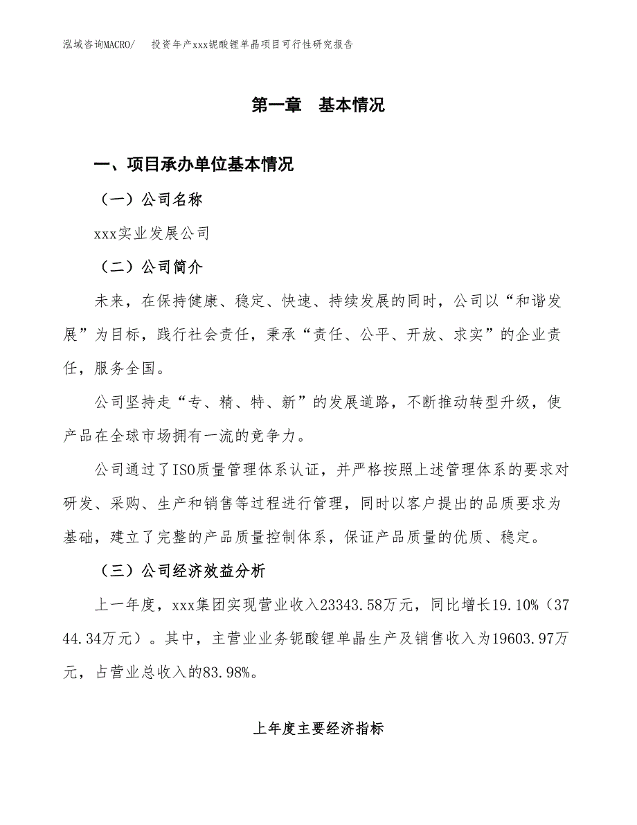 投资年产xxx铌酸锂单晶项目可行性研究报告_第4页