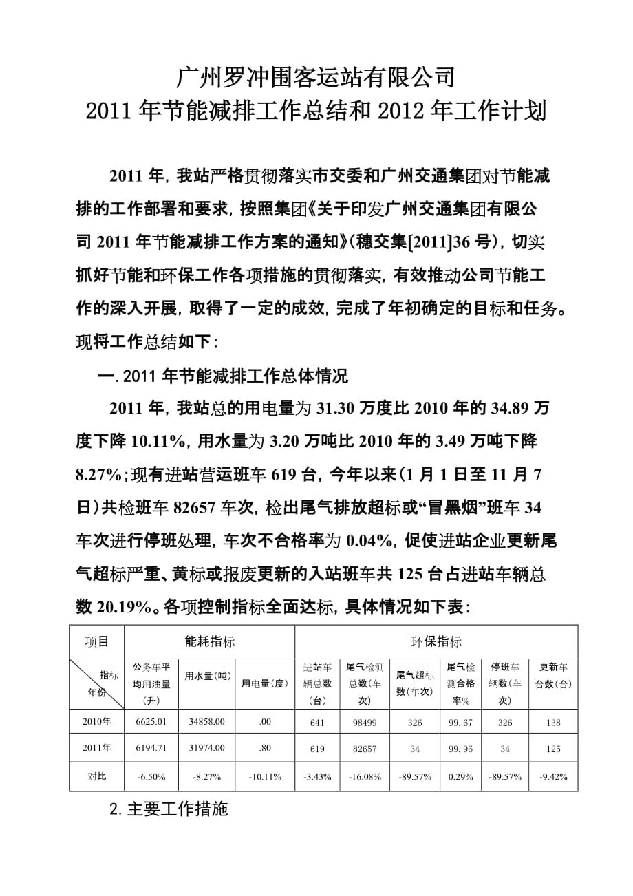 2011年节能减排工作总结[1]_第1页