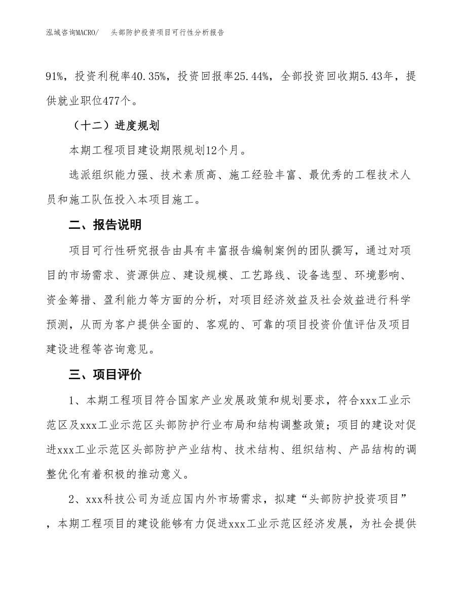 头部防护投资项目可行性分析报告word可编辑.docx_第5页