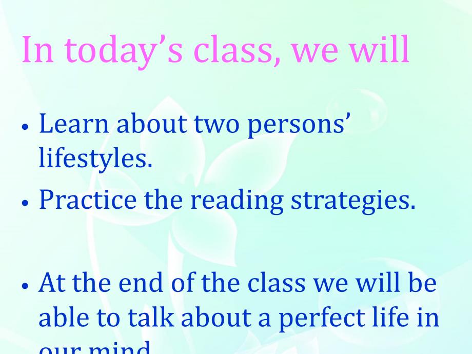 高中英语unit1 lesson 1 a perfect day课件北师大版必修1_第2页