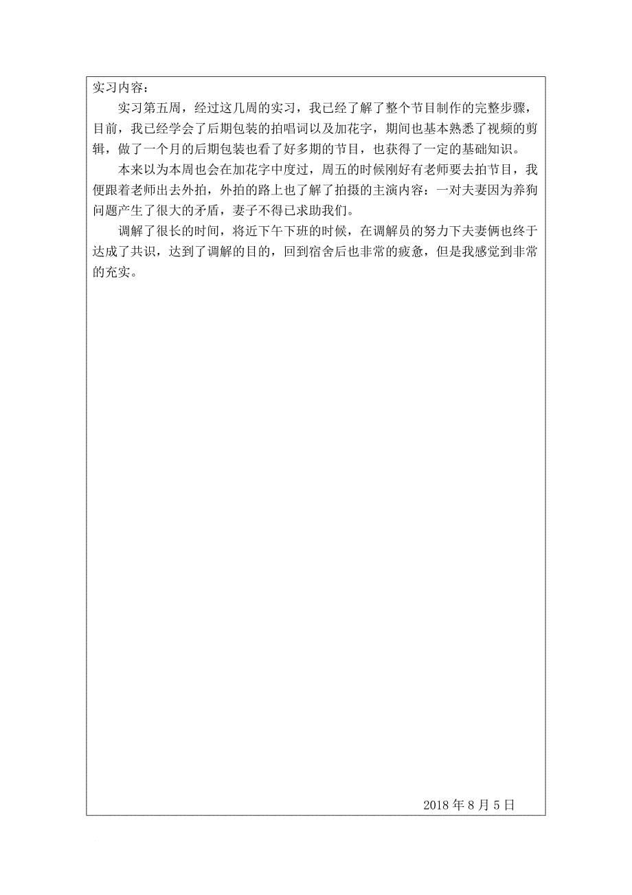 (超完整)电视台实习周志和实习报告.doc_第5页