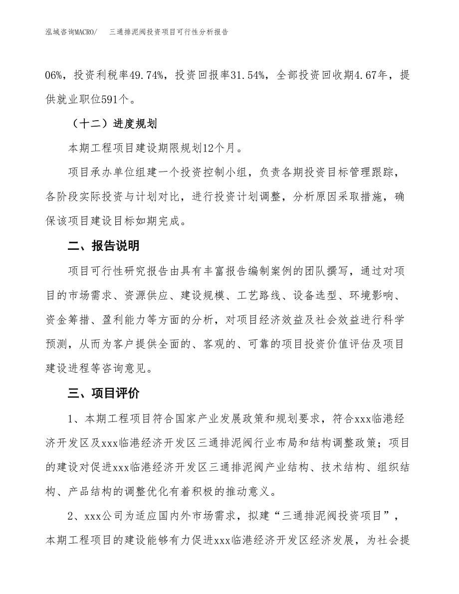 三通排泥阀投资项目可行性分析报告word可编辑.docx_第5页