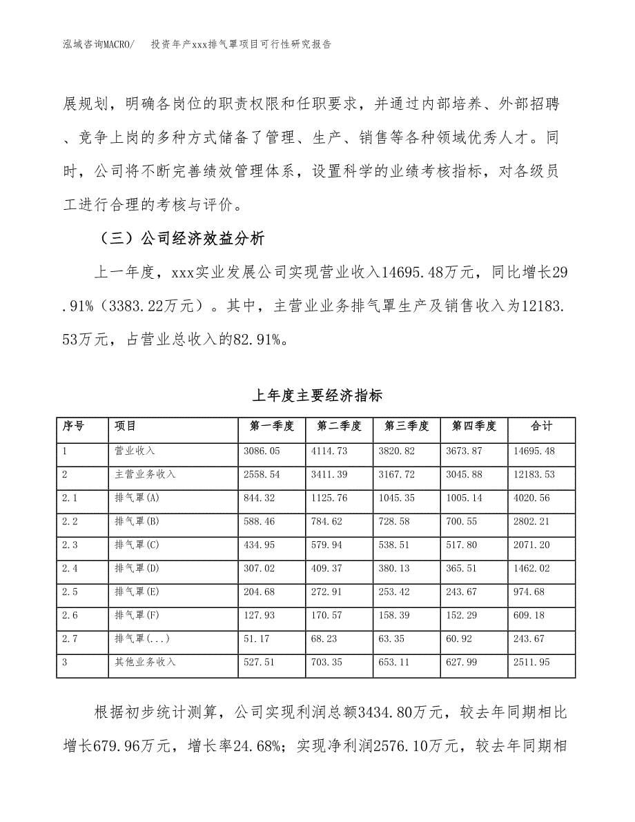 投资年产xxx排气罩项目可行性研究报告_第5页