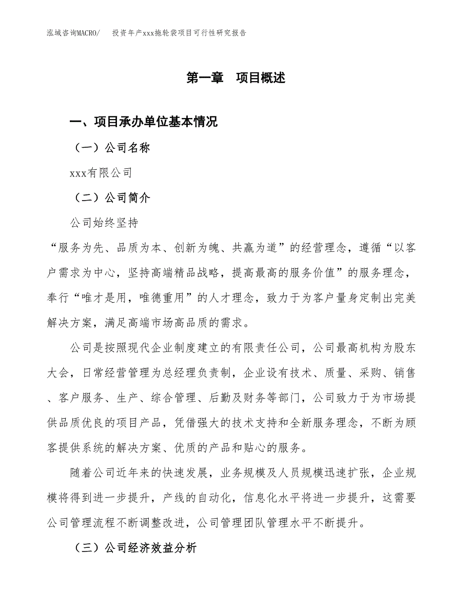 投资年产xxx拖轮袋项目可行性研究报告_第4页