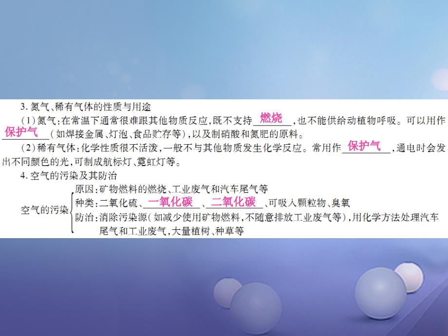 江西省2017年中考化学总复习 第1部分 单元梳理 第二单元 我们周围的空气课件_第4页