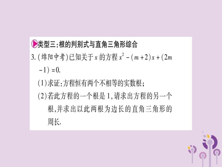 2018秋九年级数学上册 第22章 一元二次方程 小专题（5）作业课件 （新版）华东师大版_第5页