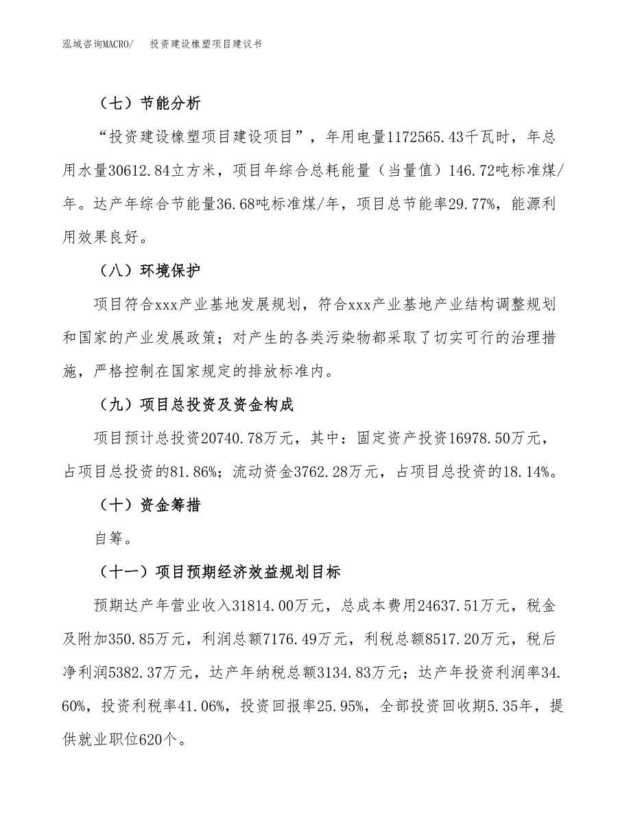 投资建设橡塑项目建议书.docx_第3页