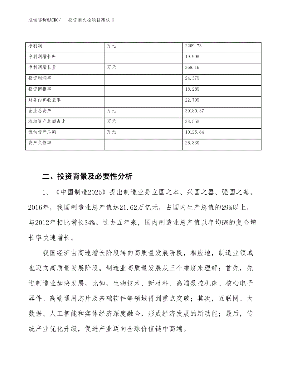 投资消火栓项目建议书.docx_第3页