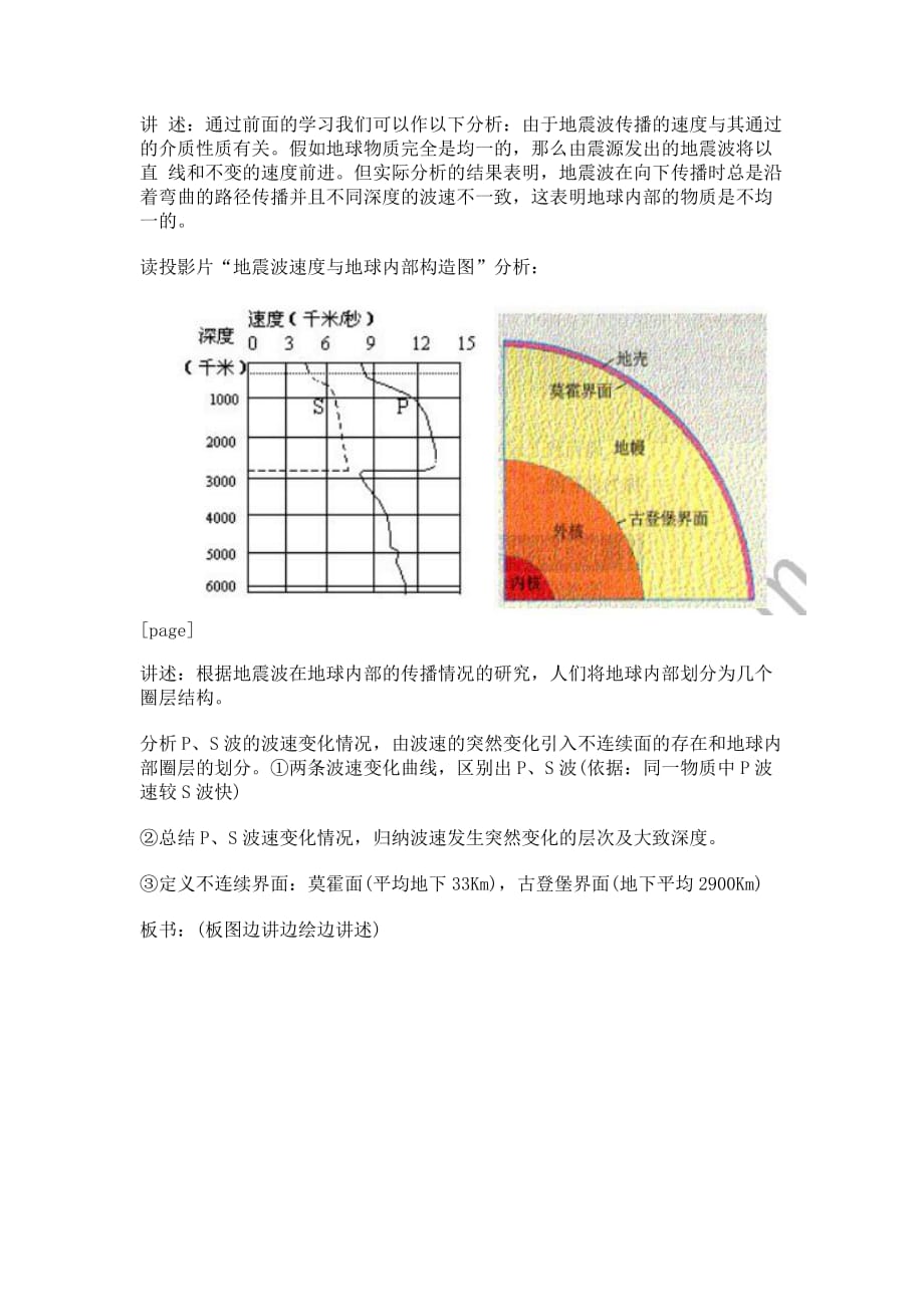 2016年湖北教师招聘说课指导：《地球的圈层结构》说课稿_第4页