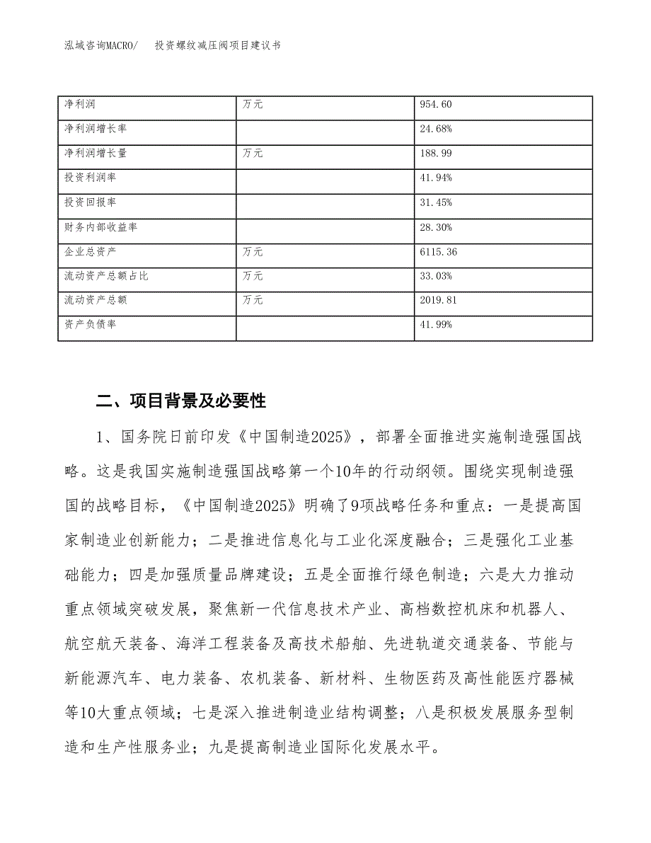 投资螺纹减压阀项目建议书.docx_第3页