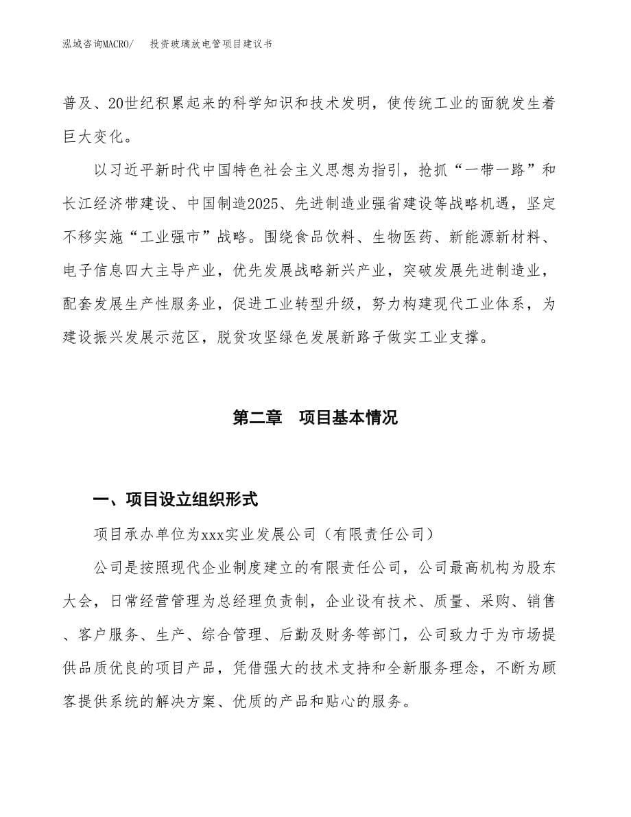 投资玻璃放电管项目建议书.docx_第5页