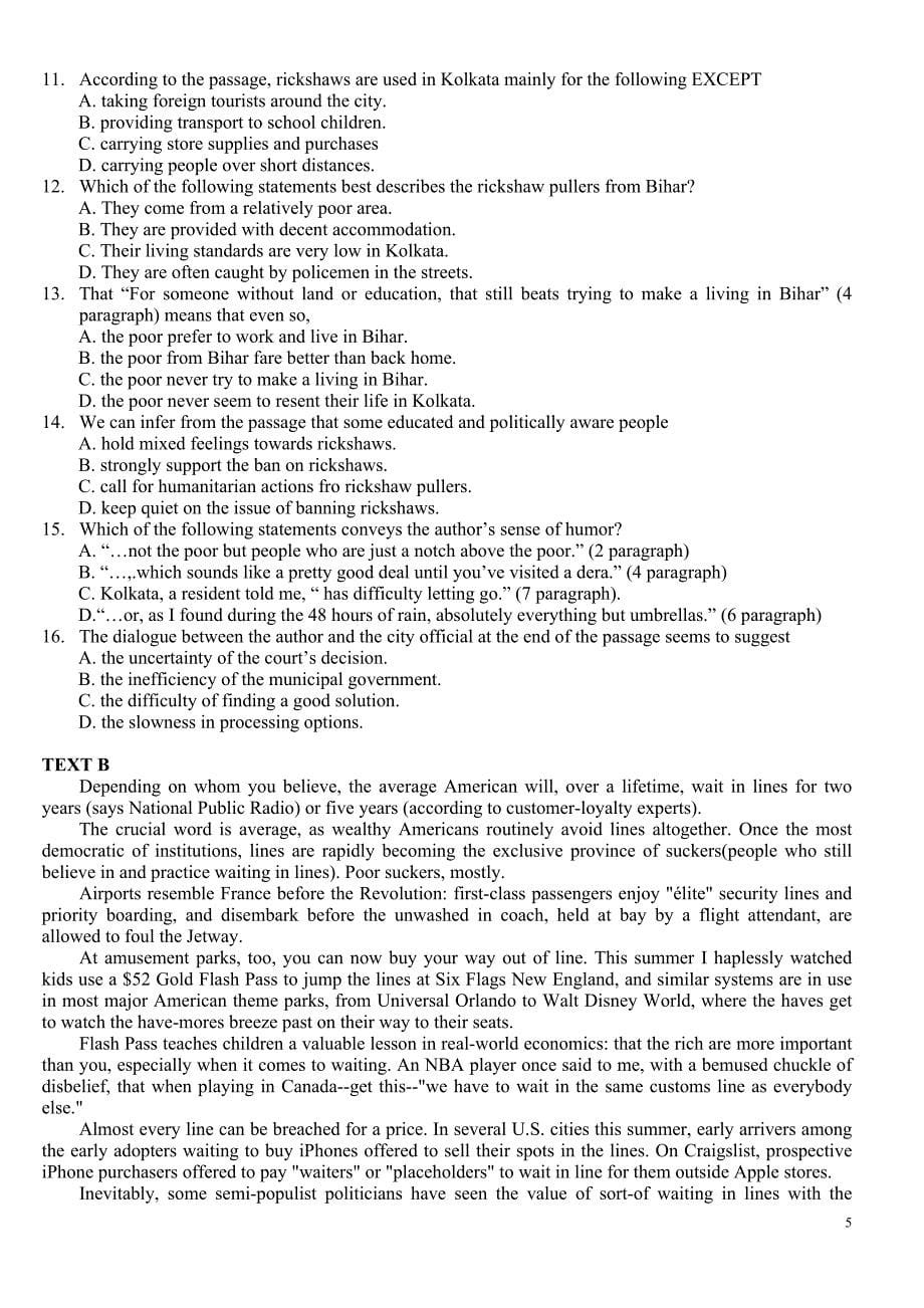 2010年英语专八真题及其答案.doc_第5页