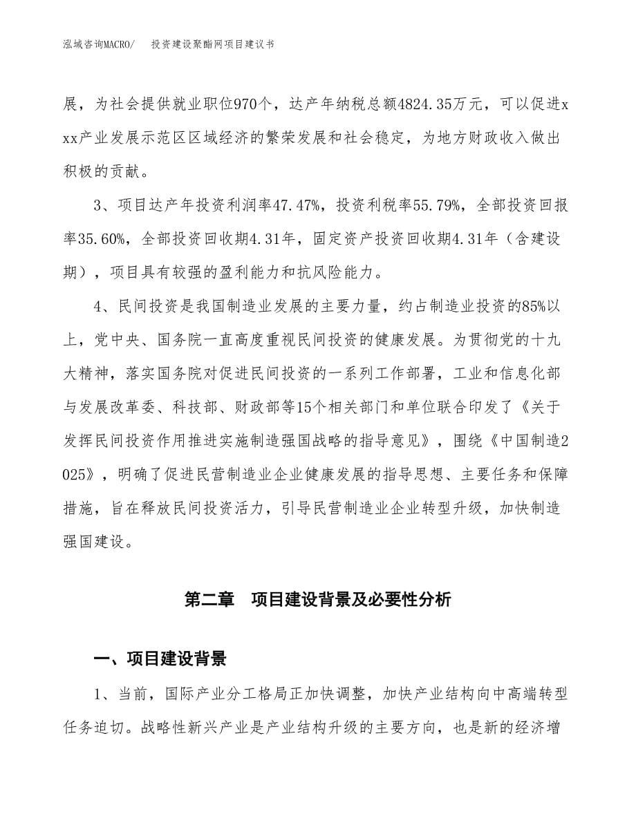 投资建设聚酯网项目建议书.docx_第5页